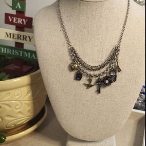 Multi Layer Travelers Charm Necklace